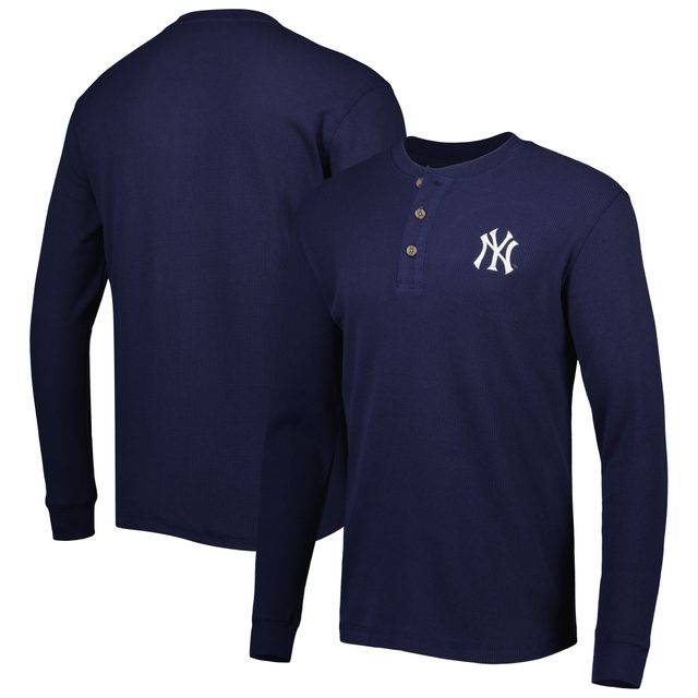 T-shirt à manches longues pour homme Dunbrooke New York Yankees bleu marine Maverick