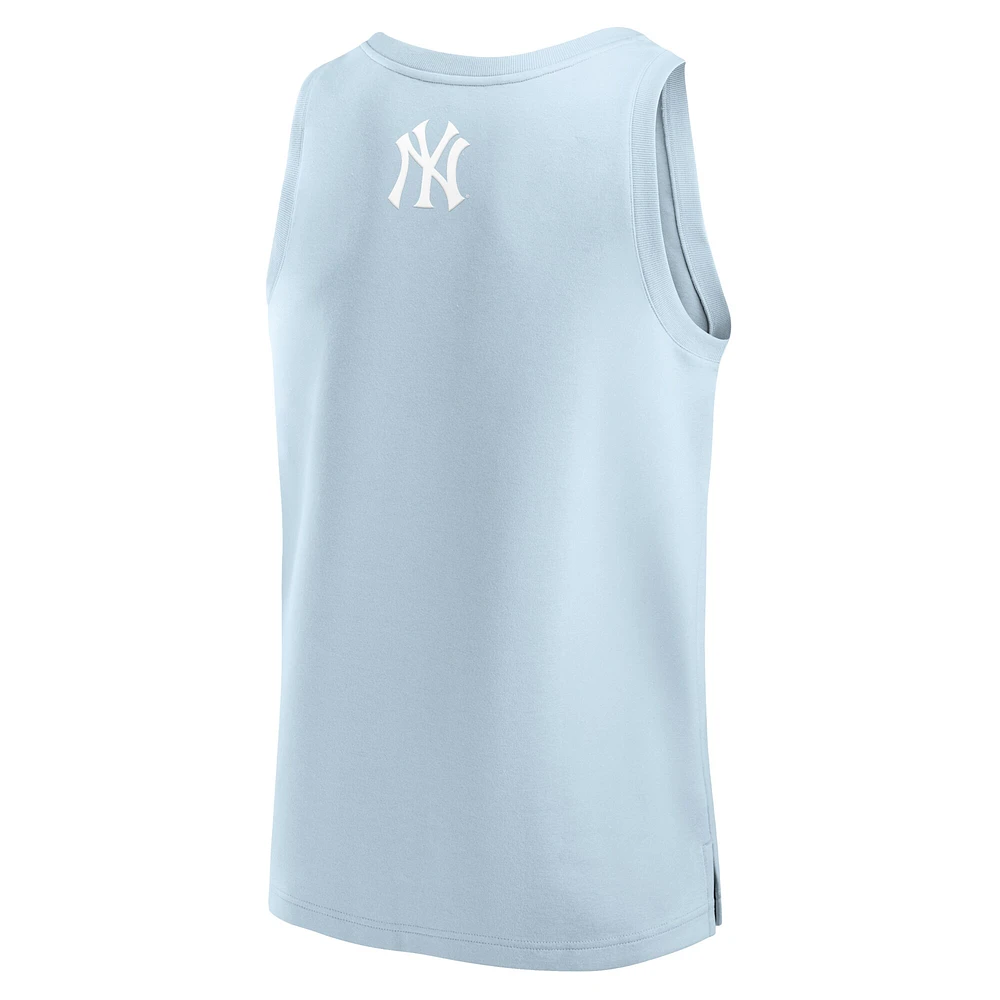 Men's Fanatics Light Blue New York Yankees Elements Tank Top