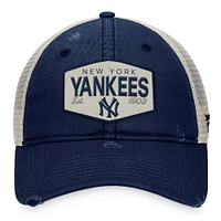 Men's Fanatics Navy New York Yankees Patch Trucker Adjustable Hat