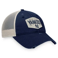 Men's Fanatics Navy New York Yankees Patch Trucker Adjustable Hat