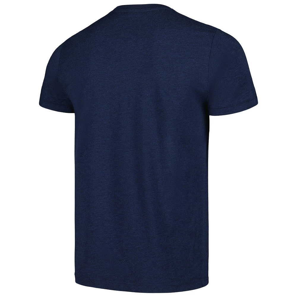 Men's Homage Navy New York Yankees Doodle Collection The Called Shot Tri-Blend T-Shirt