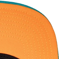 Men's Mitchell & Ness Black/Teal New York Yankees Citrus Cooler Snapback Hat