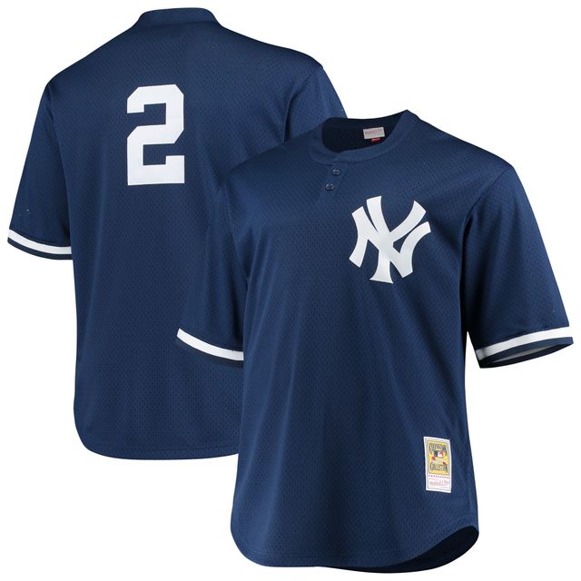 Maillot Homme Mitchell & Ness Derek Jeter Navy New York Yankees Big Tall Batting Practice Replica Player