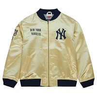 Men's Mitchell & Ness Gold New York Yankees OG 2.0 Lightweight Satin Full-Zip Jacket