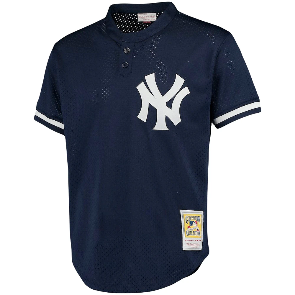 Men's Mitchell & Ness Mariano Rivera Navy New York Yankees Cooperstown Collection Big Tall Mesh Batting Practice Jersey