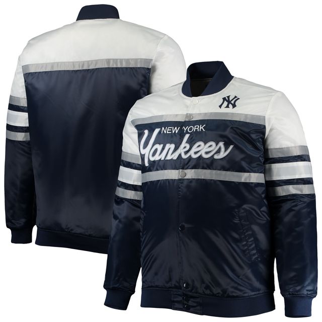 PRF YANKEE BLEU MARINE GRIS HOMME MLB B&T MNC COACHES VESTE EN SATIN JACMENXHW