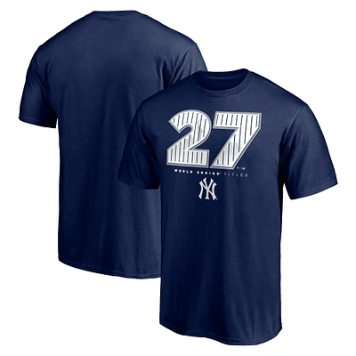 T-shirt bleu marine pour homme avec le titre des World Series Hometown Yankees de New York