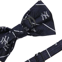 Men's Navy New York Yankees Oxford Bow Tie