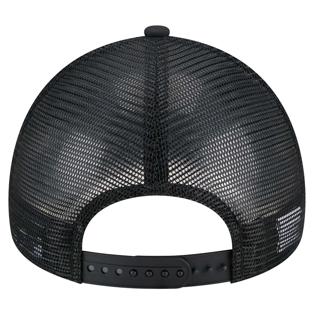 Casquette ajustable New Era A-Frame Trucker 9FORTY New York Yankees noire pour homme