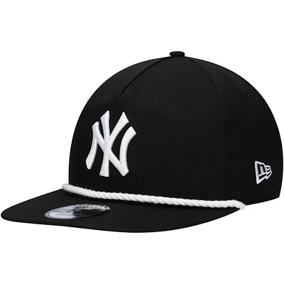Casquette snapback de golfeur New York Yankees New Era noire pour homme