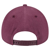 Men's New Era Burgundy New York Yankees Injection Moleskin Crown Adjustable Hat
