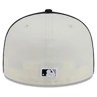 Men's New Era  Cream/Navy York Yankees Chrome Sutash 59FIFTY Fitted Hat