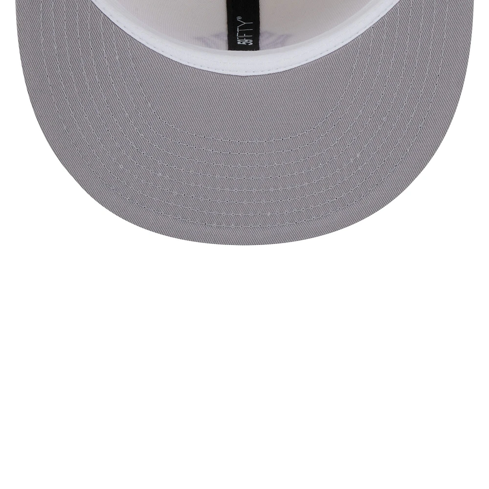 Men's New Era  Cream/Navy York Yankees Chrome Sutash 59FIFTY Fitted Hat