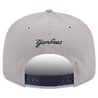 Men's New Era Gray/Navy New York Yankees Band 9FIFTY Snapback Hat