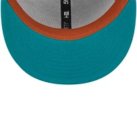 Men's New Era Gray/Teal York Yankees  59FIFTY Fitted Hat
