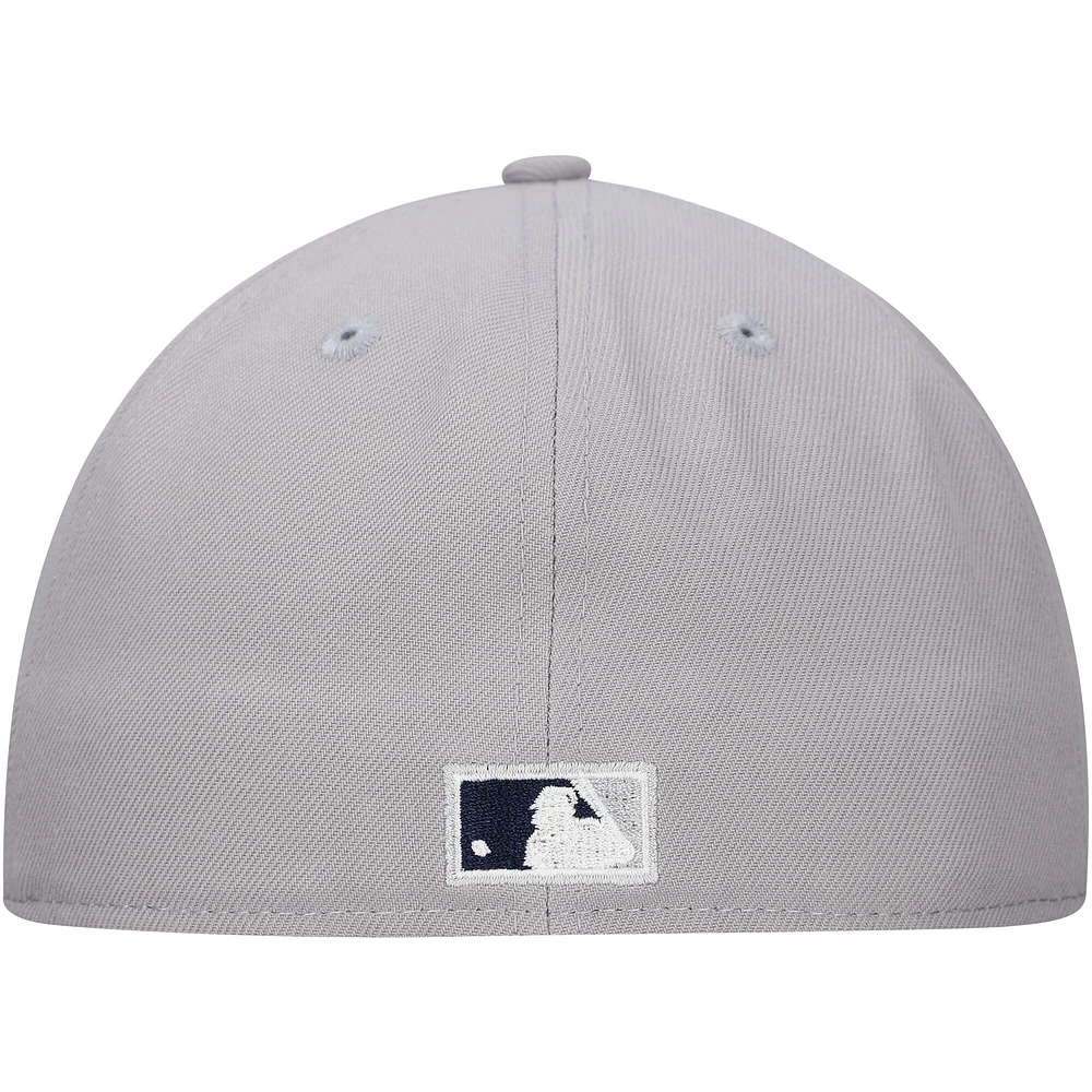Men's New Era Gray York Yankees  Duo Logo 2.0 59FIFTY Fitted Hat