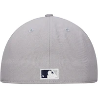 Men's New Era Gray York Yankees  Duo Logo 2.0 59FIFTY Fitted Hat