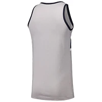 Men's New Era Gray York Yankees Jersey Ringer Tank Top