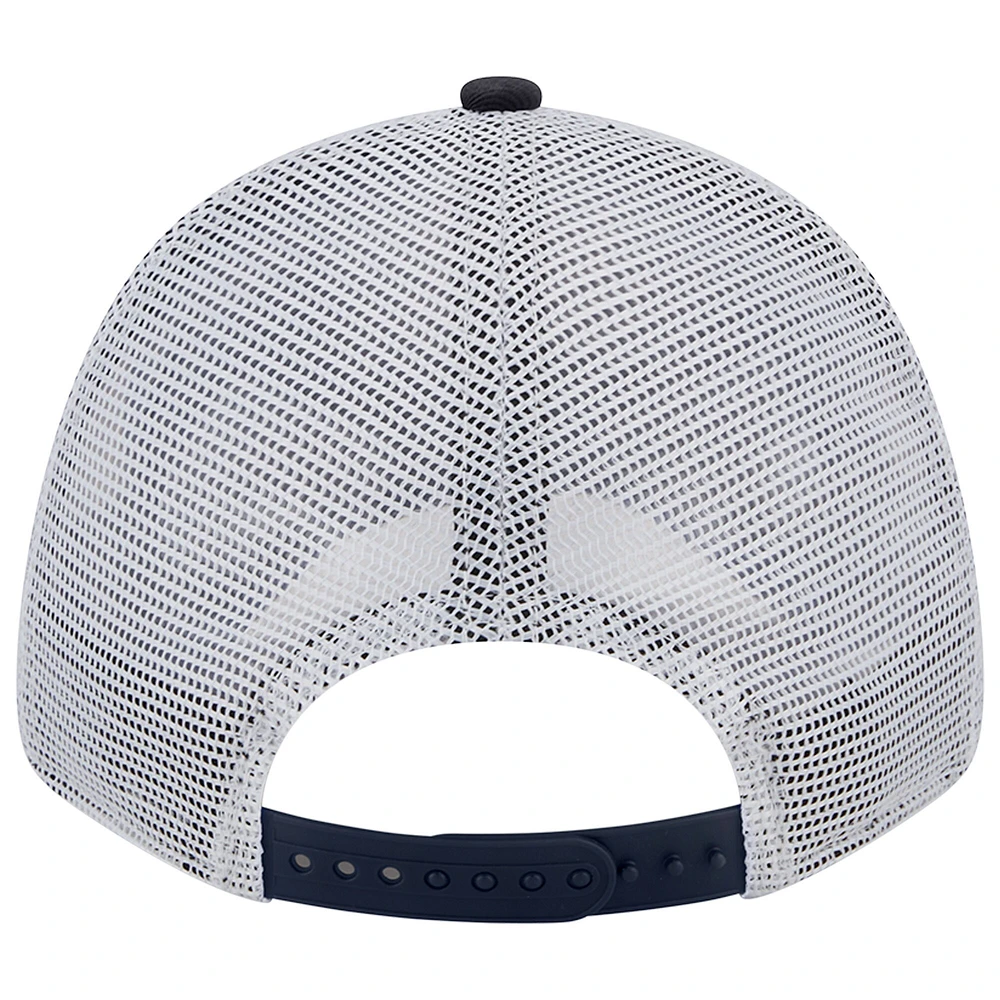 Casquette Snapback 9FORTY Trucker Snapback avec logo New York Yankees New Era pour homme bleu marine/blanc