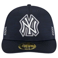 Men's New Era  Navy York Yankees 2024 MLB Clubhouse Low Profile 59FIFTY Fitted Hat