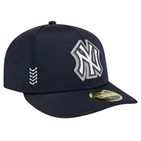 Men's New Era  Navy York Yankees 2024 MLB Clubhouse Low Profile 59FIFTY Fitted Hat