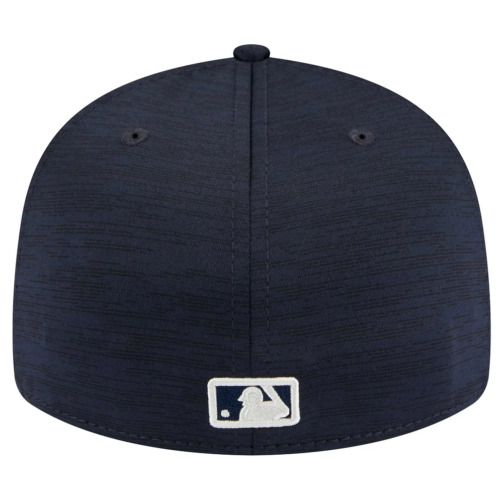 Men's New Era  Navy York Yankees 2024 MLB Clubhouse Low Profile 59FIFTY Fitted Hat