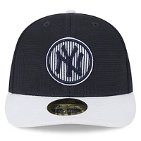 Men's New Era  Navy York Yankees 2025 Batting Practice Low Profile 59FIFTY Fitted Hat