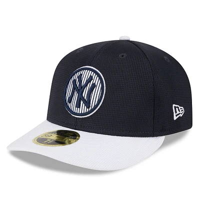 Men's New Era  Navy York Yankees 2025 Batting Practice Low Profile 59FIFTY Fitted Hat