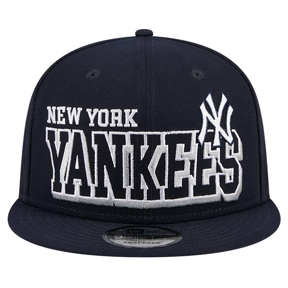 Men's New Era Navy New York Yankees Game Day Bold 9FIFTY Snapback Hat