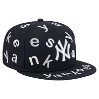 Men's New Era Navy York Yankees Team Confetti 59FIFTY Fitted Hat