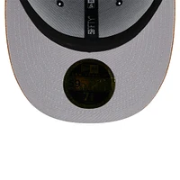 Men's New Era Navy York Yankees Team Suede Visor Low Profile 59FIFTY Fitted Hat