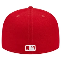 Men's New Era Red York Yankees Logo 59FIFTY Fitted Hat