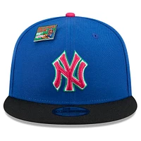 Men's New Era Royal/Black New York Yankees Watermelon Big League Chew Flavor Pack 9FIFTY Snapback Hat