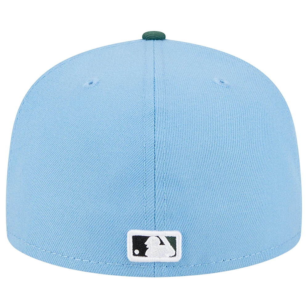 Men's New Era  Sky Blue/Cilantro York Yankees 2000 Subway Series 59FIFTY Fitted Hat