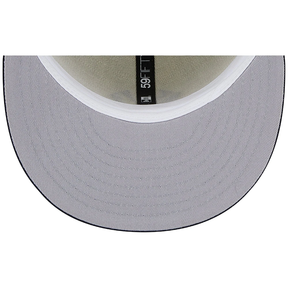 Men's New Era Stone/Navy York Yankees Retro 59FIFTY Fitted Hat