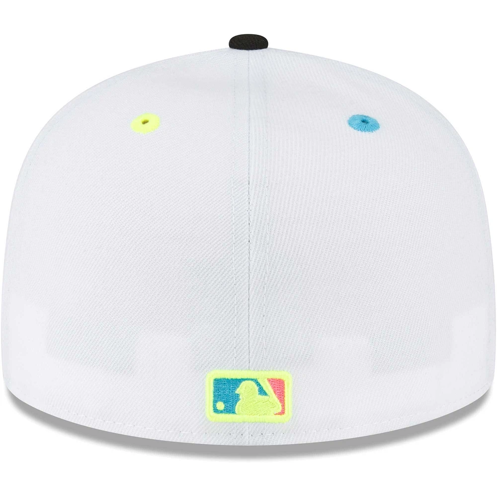 Men's New Era White York Yankees Neon Eye 59FIFTY Fitted Hat