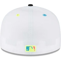 Men's New Era White York Yankees Neon Eye 59FIFTY Fitted Hat