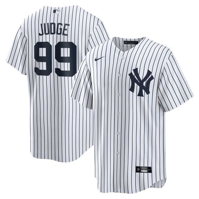 Maillot de joueur Nike Aaron Judge blanc pour homme avec nom à domicile des Yankees New York