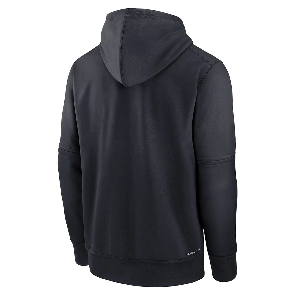 Men's Nike Blue New York Yankees Authentic Collection Performance Pullover Hoodie