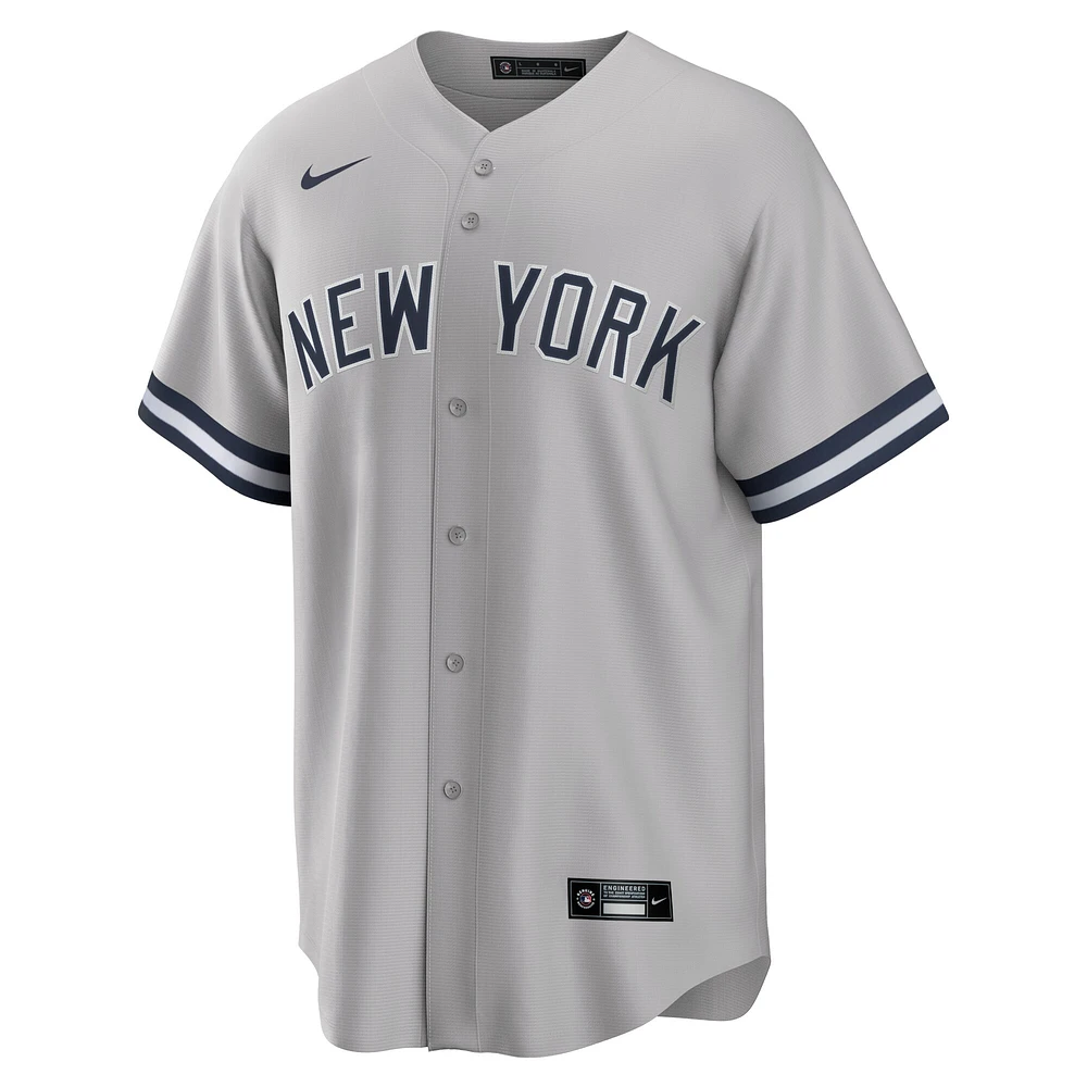 Men's Nike Gerrit Cole Gray New York Yankees Road Replica Player Name Jersey