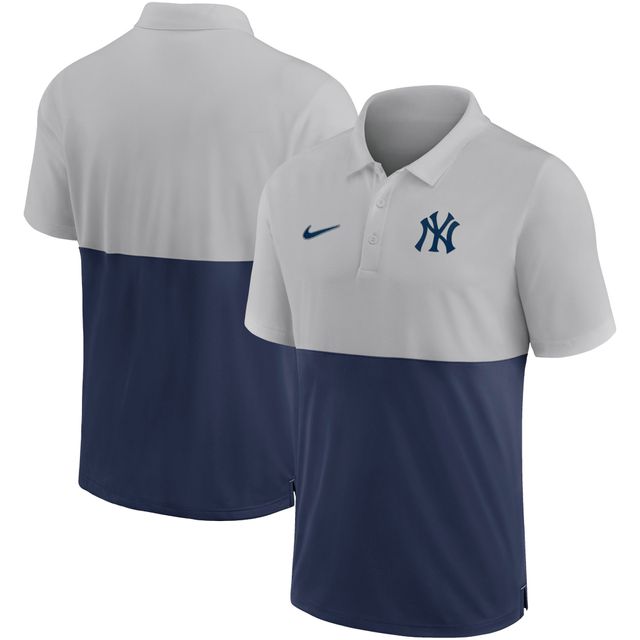 Nike pour homme Gris/Marine New York Yankees Team Baseline - Polo