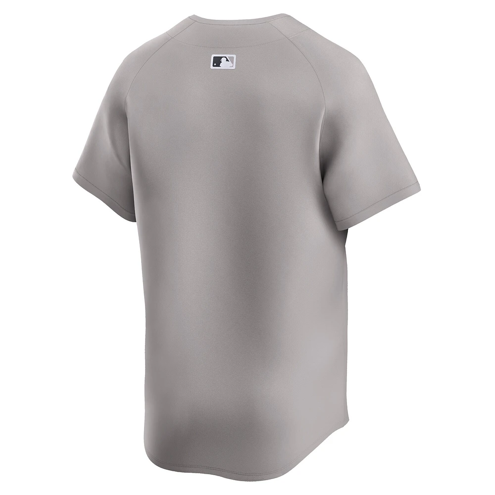 Men's Nike Gray New York Yankees Road Limited Jersey