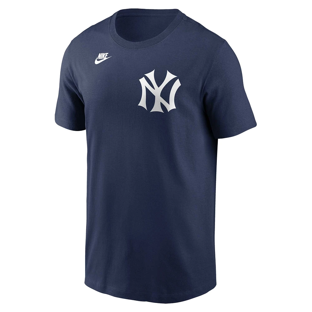 Men's Nike Lou Gehrig Navy New York Yankees Cooperstown Collection Fuse Name & Number T-Shirt