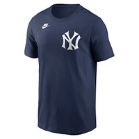 Men's Nike Lou Gehrig Navy New York Yankees Cooperstown Collection Fuse Name & Number T-Shirt