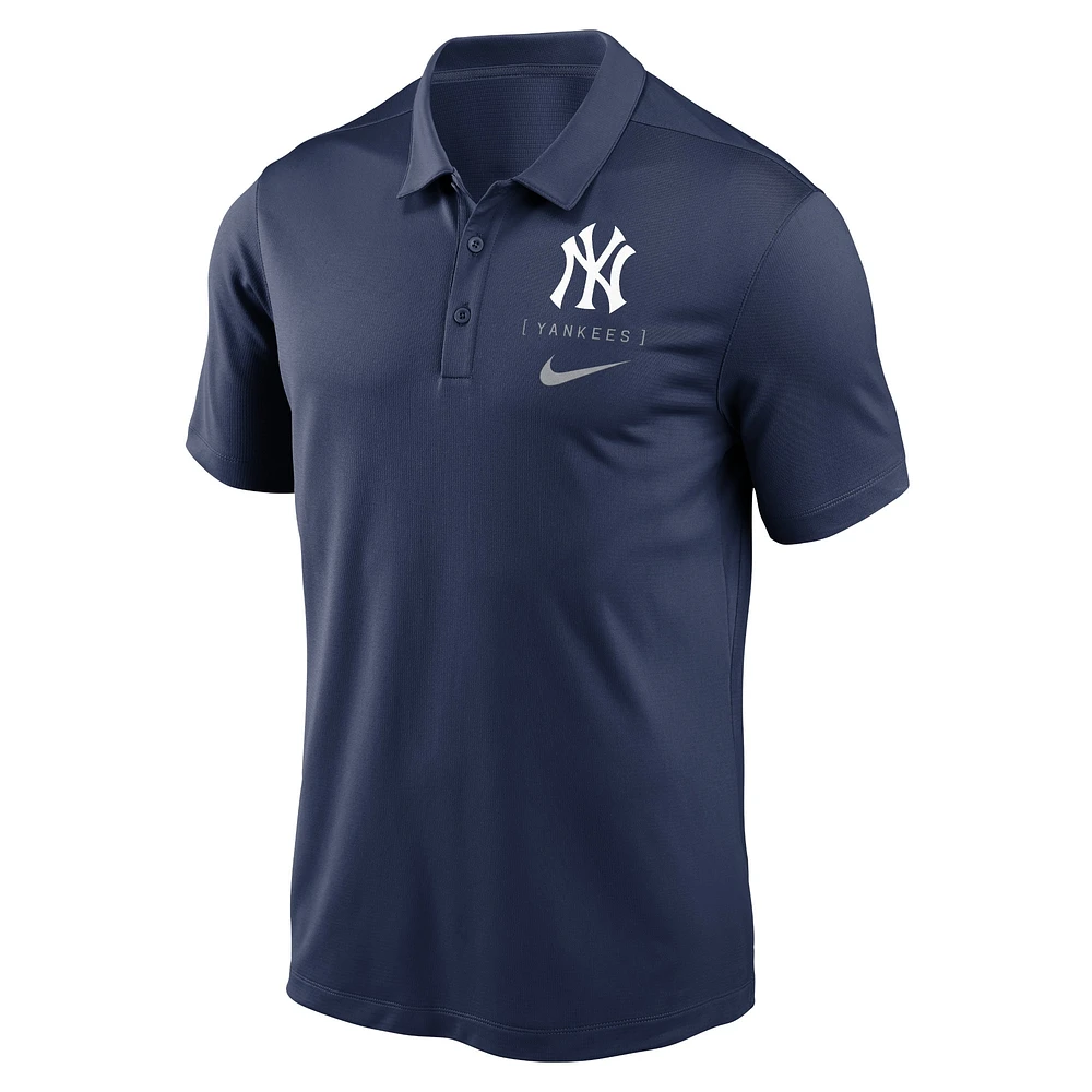 Polo Nike bleu marine pour homme, franchise des Yankees de New York