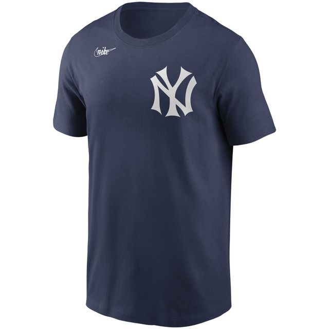 T-shirt avec nom et numéro Nike Thurman Munson pour homme, bleu marine, New York Yankees, collection Cooperstown