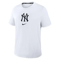 Men's Nike White New York Yankees Authentic Collection Early Work Tri-Blend Performance T-Shirt