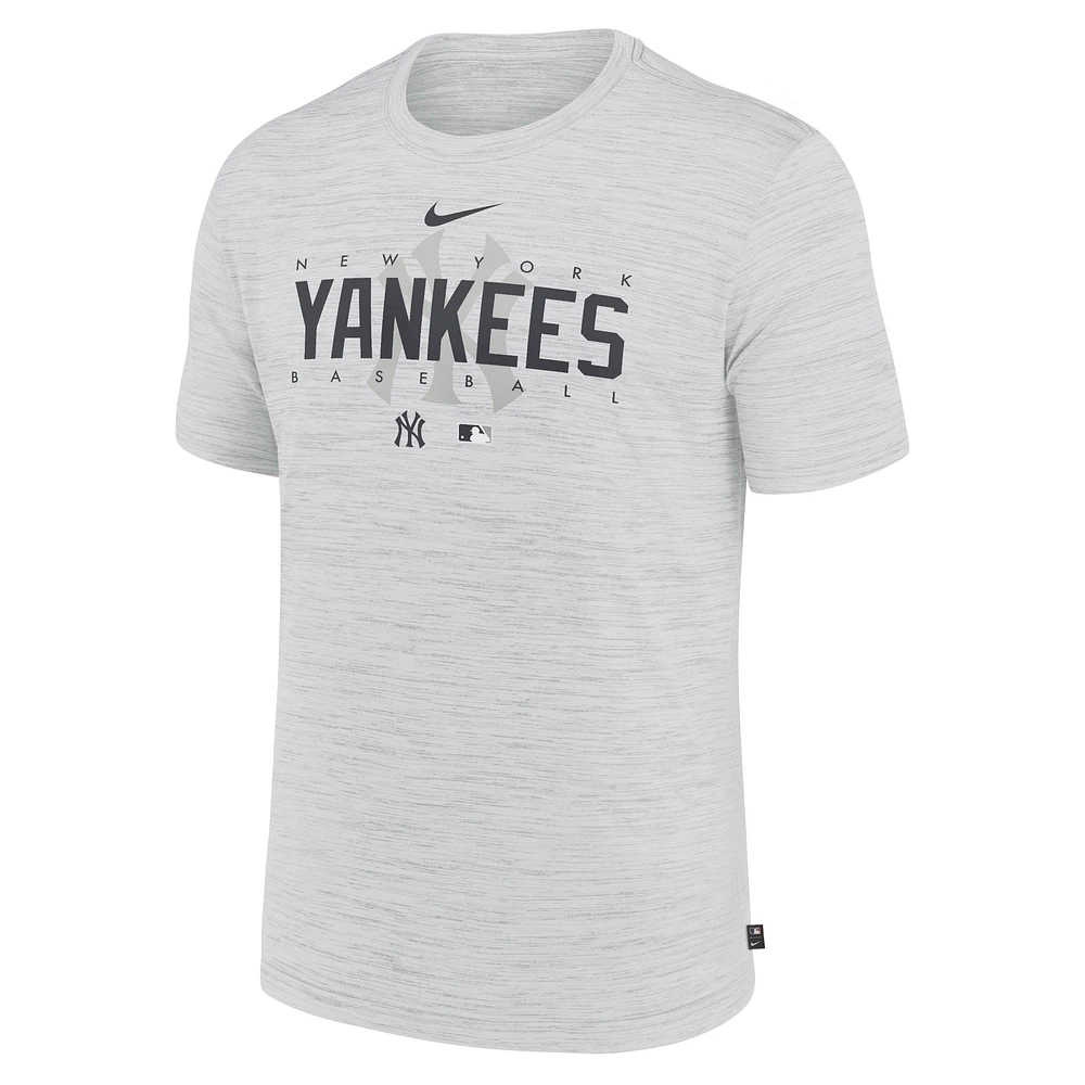 Men's Nike White New York Yankees Authentic Collection Velocity Performance Practice T-Shirt