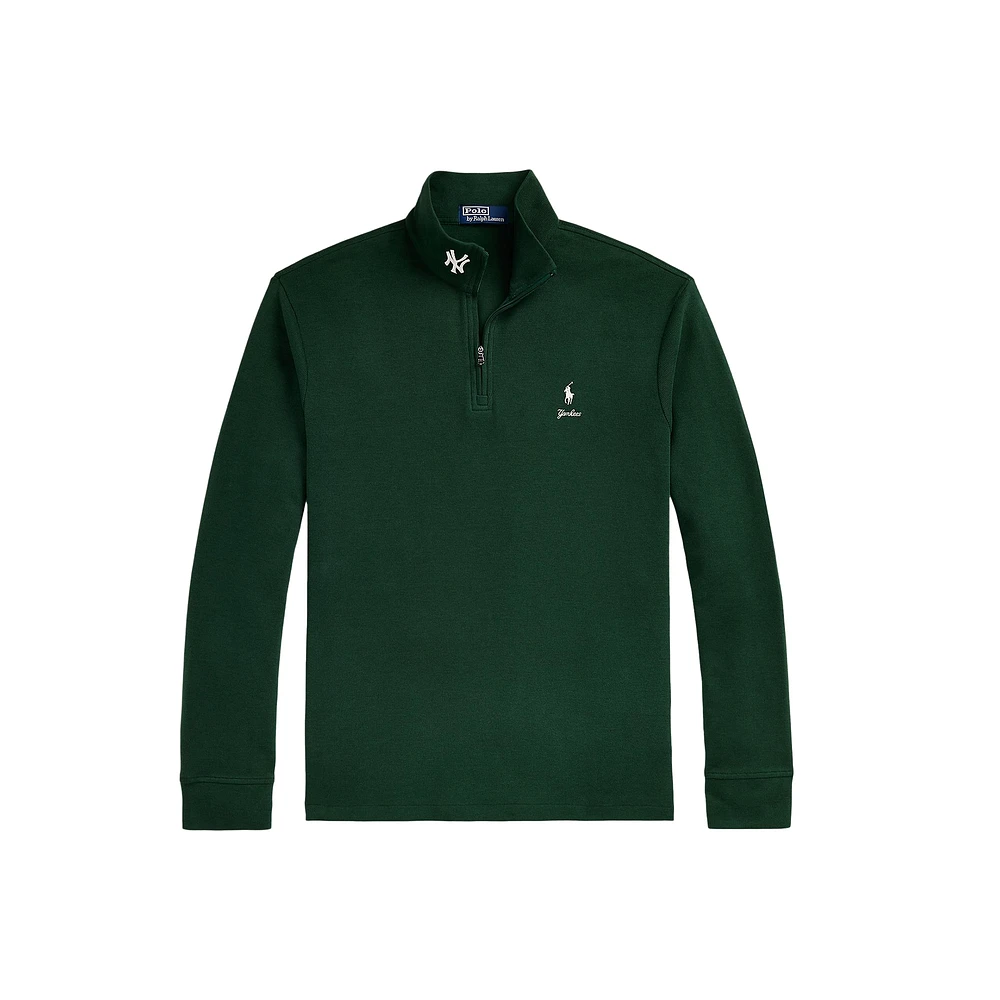 Men's Polo Ralph Lauren  Green New York Yankees Estate Quarter-Zip Sweatshirt