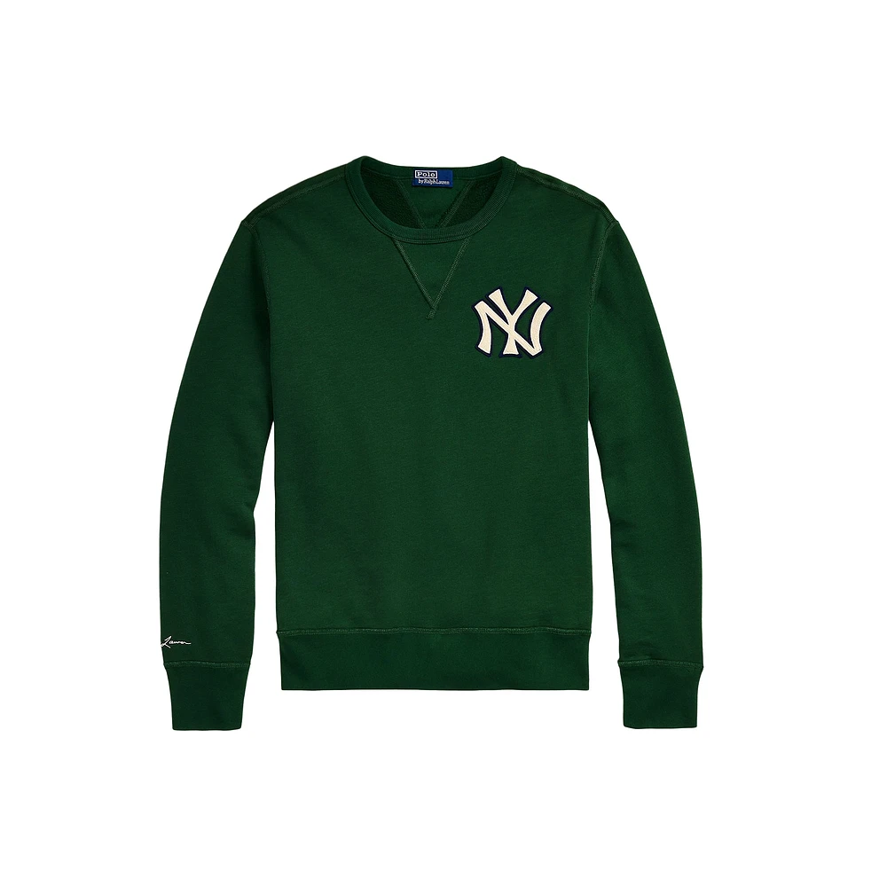 Men's Polo Ralph Lauren  Green New York Yankees Pullover Sweatshirt
